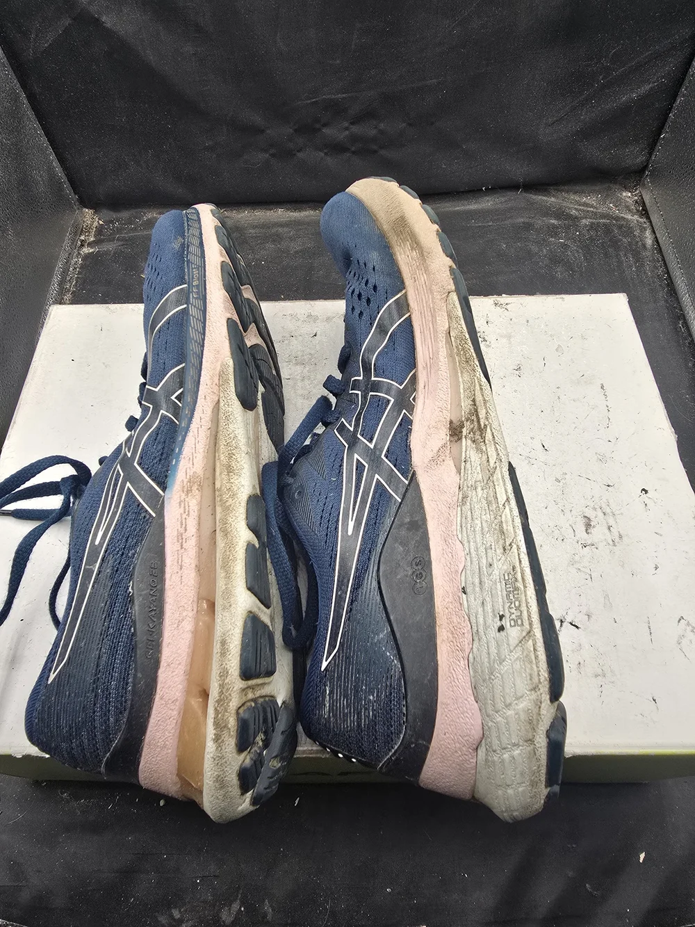 ASICS Blue Mesh Running Shoes